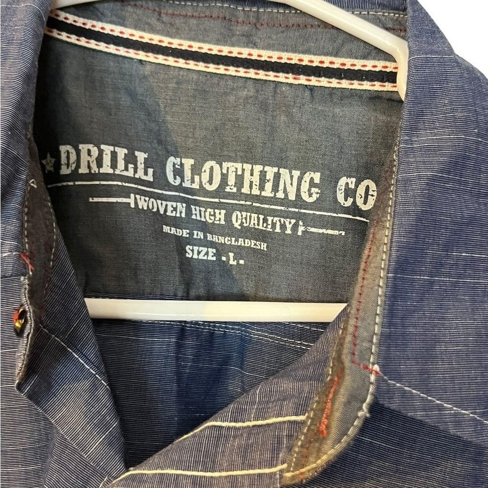 Drill Clothing Co Button Up eBay