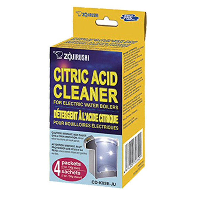 ZOJIRUSHI Citric Acid Cleaner (4 Packets) for Electric Water