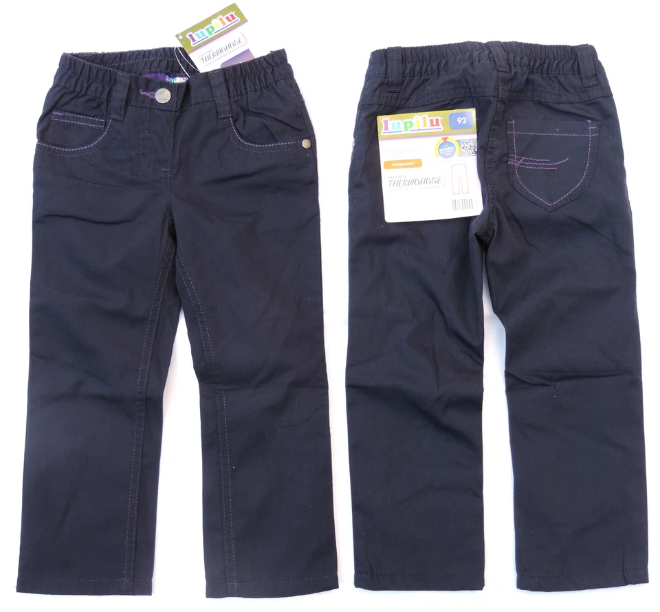 LUPILU Mädchen Thermohose Gefüttert Winterhose Hose Kinder Stoffhose 86 - 116 TOP NEU