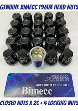 Alloy Wheel Nuts B Closed + Locks M12x1.5 Ford Expedition Ranger Jeep Wildtrak