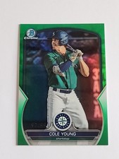 2023 Bowman Draft - Chrome Cole Young #BDC-87 Green Refractor /99 (RC)