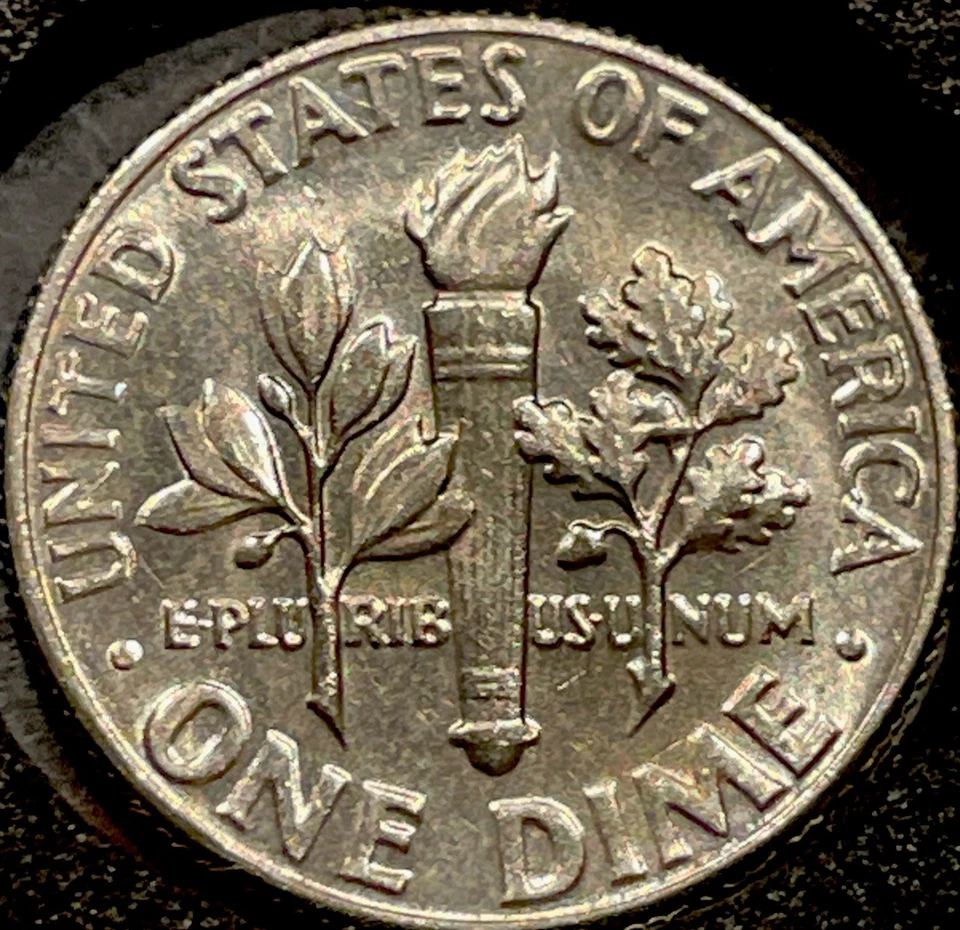 True Tripled Die Reverse Mint Error! 1979 D Roosevelt Dime Uncirculated US Coin - Image 2 of 4