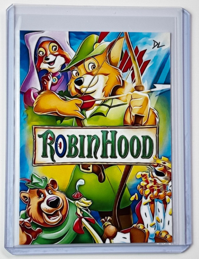 Robin Hood Limited Edition Artist Signed “Disney Classic” Trading Card 4/10