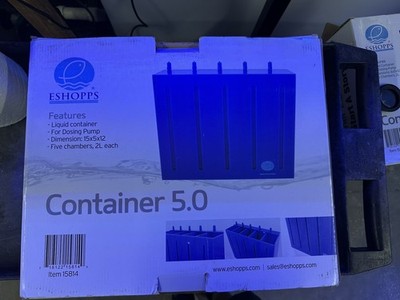 Eshopps Dosing Container 5.0. New, Unopened. RETURNS ONLY ACCEPTED WITHIN 3 DAYS