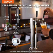 Kegerator Tower Kit, Self-Closing Spring for Party Bar Home