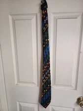 Steven Harris Musical Symbols Handmade Necktie 100% polyester