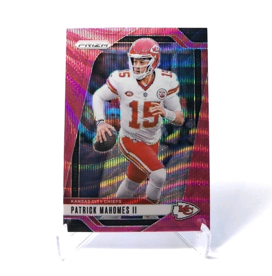 Patrick Mahomes II 2024 Panini Prizm #138 Pink Wave Prizm- Chiefs