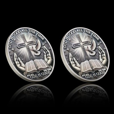 Christliche Gedenkmünze ''Gott ist die ganze Zeit gut'' - Sammlerstück Geschenk