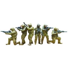 6Pcs 1:64 Miniature Figures Mechanic Scene Model Set Dioramas