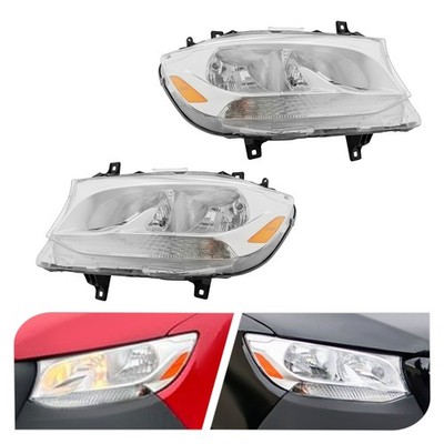 Right & Left Halogen Headlight Pair Headlamp for 19-2022 Mercedes Benz Sprinter