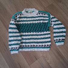 Vintage Sweater Coogi Style Pullover Grandpasweater Chunky Cabincore 1970s