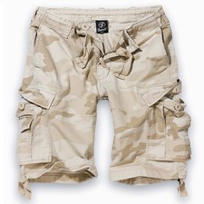 Brandit Classic Vintage Shorts sandstorm camo Army Cargo Bermuda Short desert