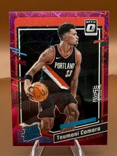 2023-24 Panini Donruss Optic Toumani Camara #204 Pink Velocity Prizm /79 Rookie