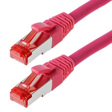Helos CAT 6 Patch Cable S/FTP, PIMF magenta 5 m