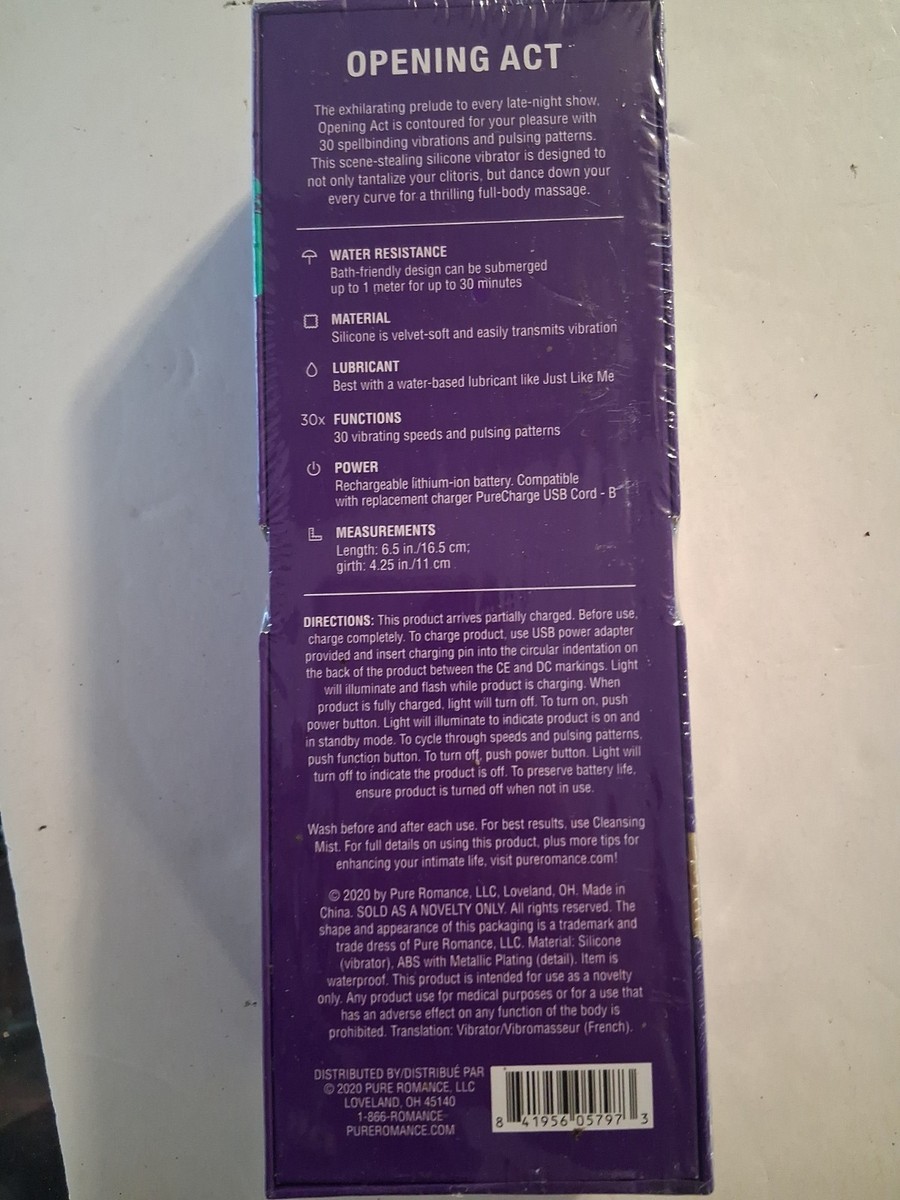 洋楽 L.L.C. Guaranteed For Lovemaking Pure Romance Opening Act 30 Function Vibrator for sale online | eBay
