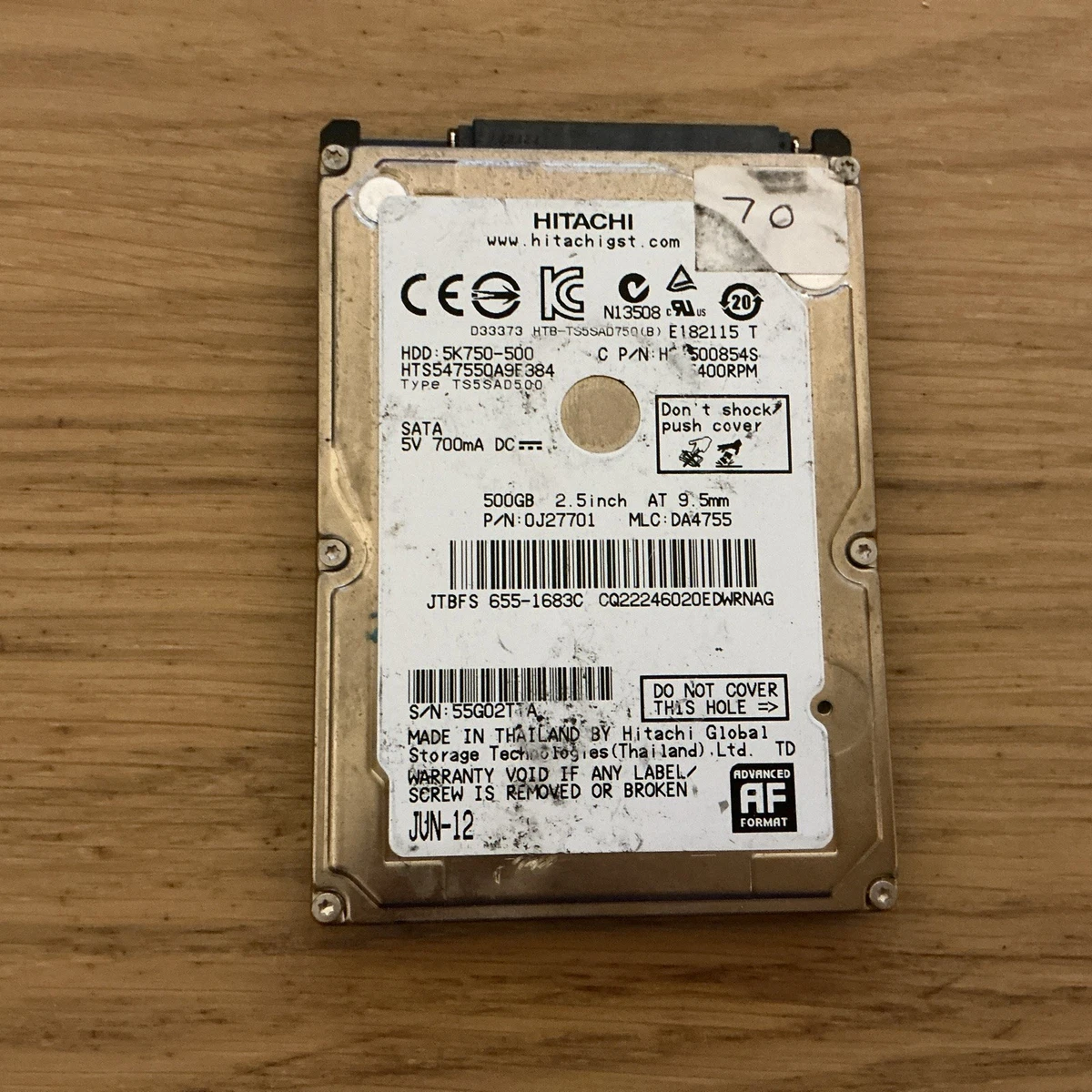 Disque Dur Hitachi Ultrastar 10K300 HUS103014FL3600 147GB 10K SCSI 68