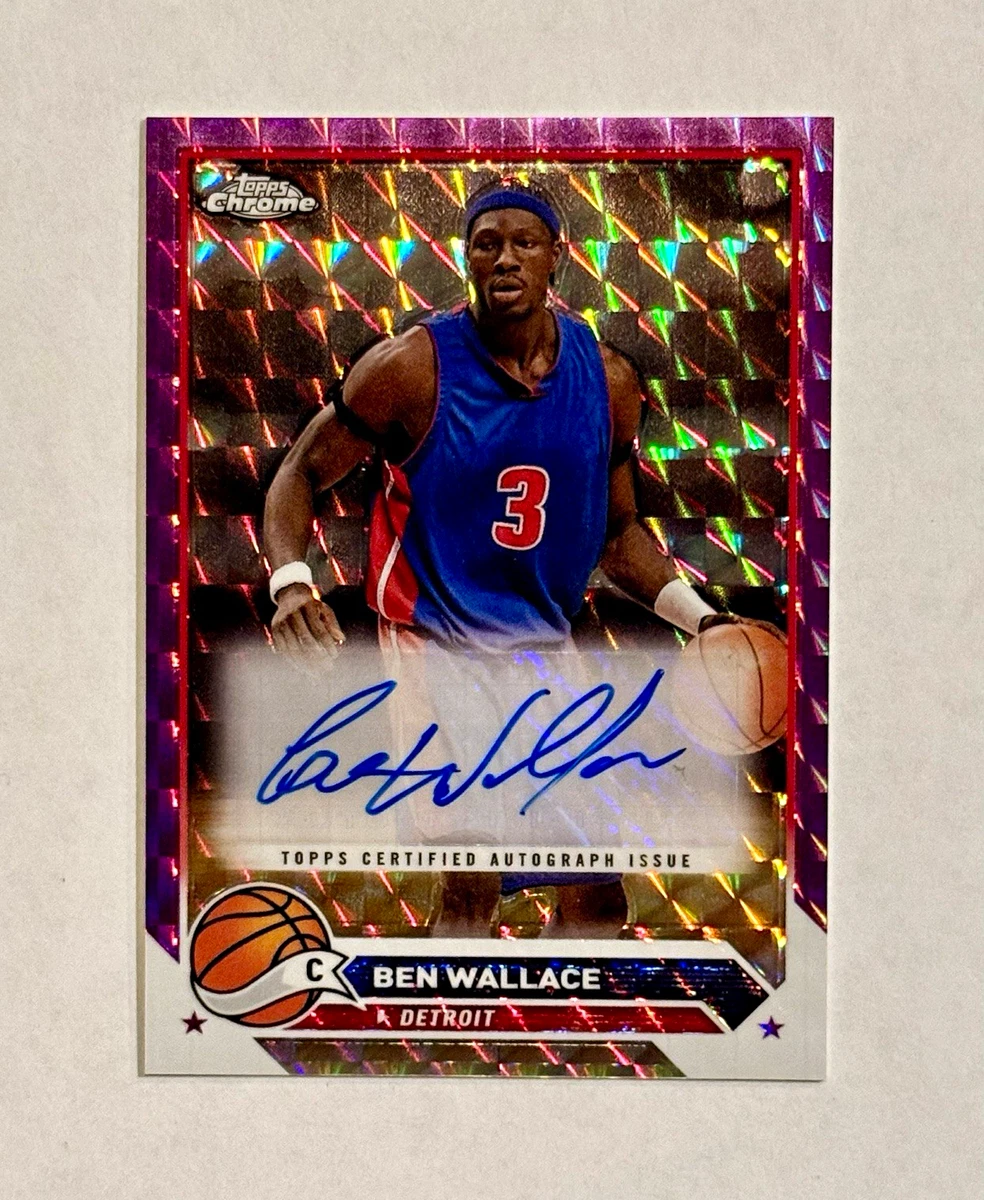 25+ Ben Wallace Basketball Autographed Sports Trading Cards