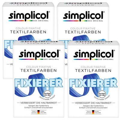 Simplicol Farbfixierer Expert für Textilien 4 x 90 ml 