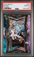 2024 Select Bo Nix Cosmic SSP Case Hit #472 Field Level Broncos PSA 10 POP 2