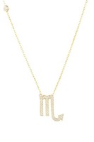 Latelita Skorpion Sternzeichen AnhäNger Kette Gold WeißE Cubic-Zirconia