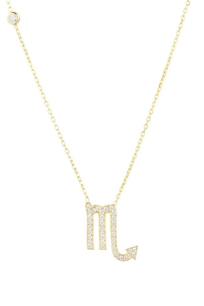 Latelita Skorpion Sternzeichen AnhäNger Kette Gold WeißE Cubic-Zirconia-image
