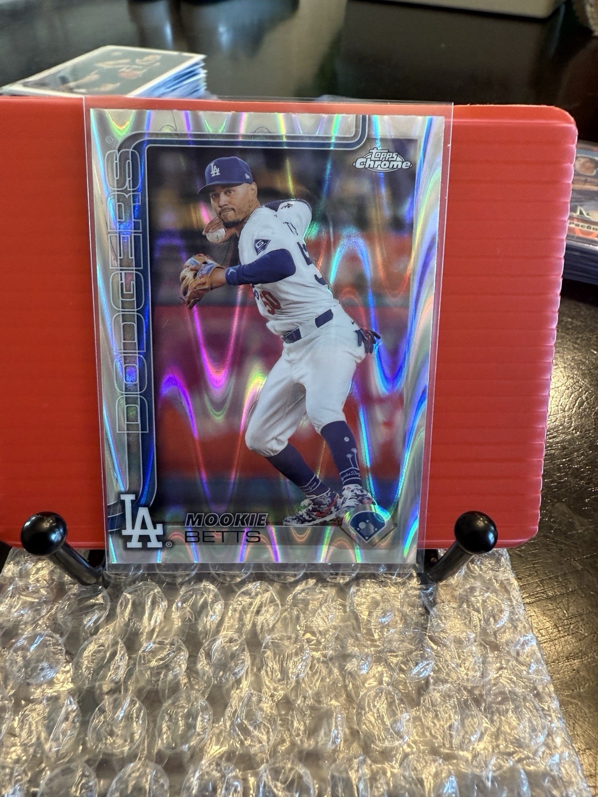 2025 Topps Chrome - Mookie Betts #50 RayWave Refractor