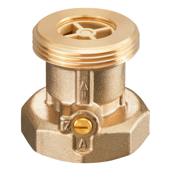 "Oventrop Sperrventil Typ Sve 1070010 DN32, G 2\"AG, G 2\"IG, PN10, Messing"-image