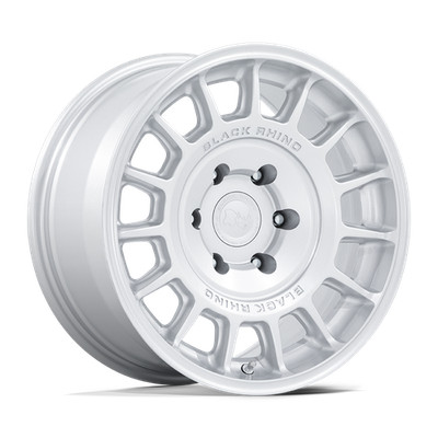 17x8.5 Black Rhino BR015 Voll Hyper Silver Wheels 6x5.5 (0mm) Set of 4