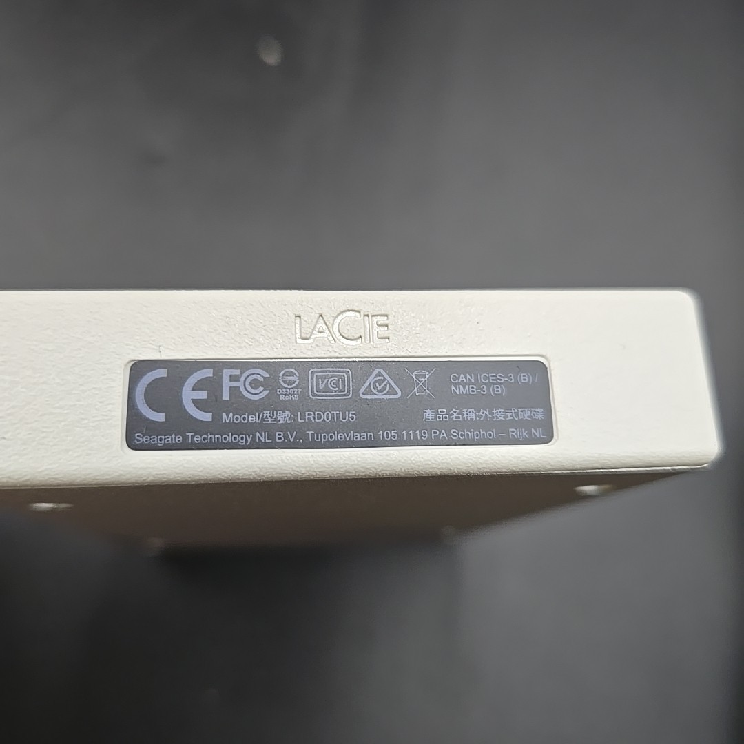 Lacie LRD0TU5 External Portable Hard Drive USB 3.0