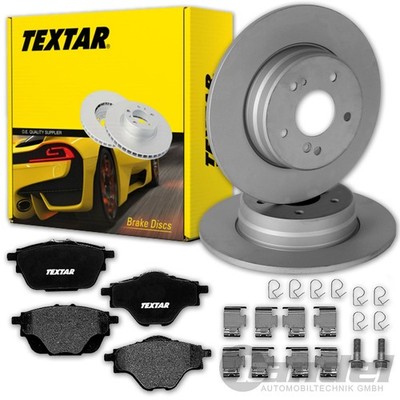 TEXTAR BREMSSCHEIBEN + BELÄGE HINTEN passend für OPEL ASTRA L + GRANDLAND / X