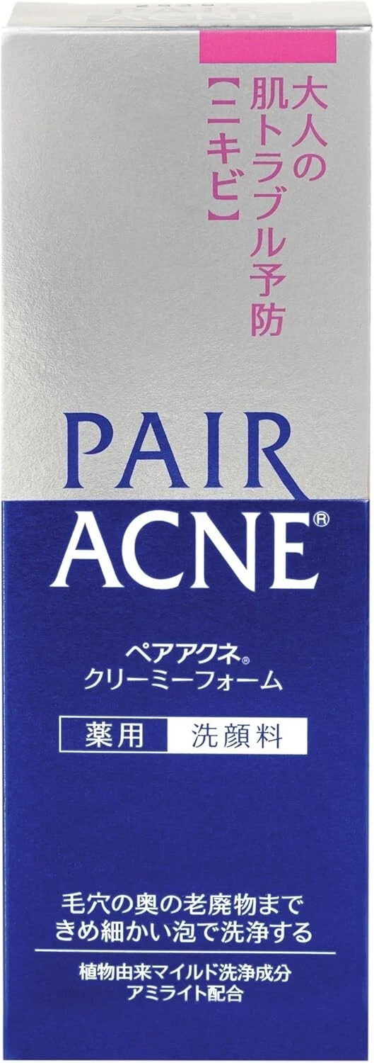 LION Pair Acne Creamy Foam 80g Gentle Cleanser for Acne-Prone Skin