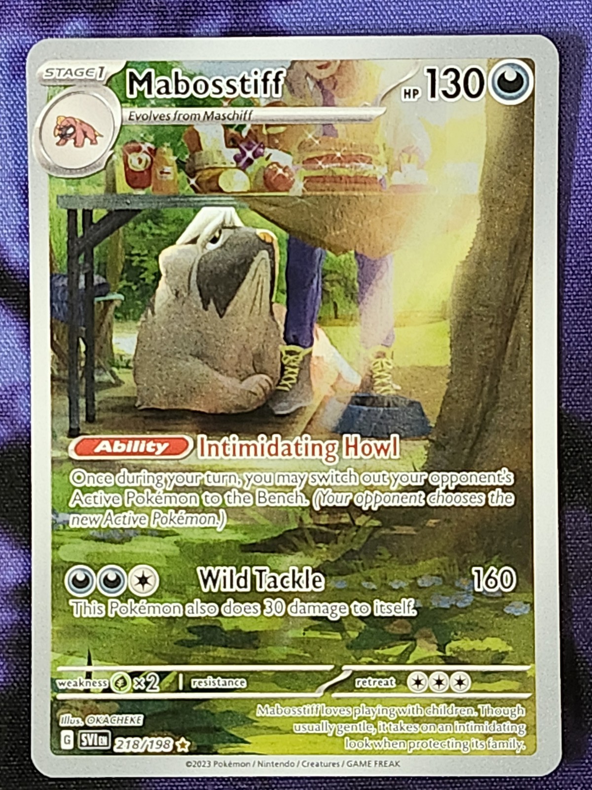 Pokemon Mabosstiff 218/198 Scarlet & Violet Base Set SV1