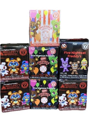 7 Funko Mystery Minis Five Nights At Freddys Random Lot (2 New) Glamrock Roxanne