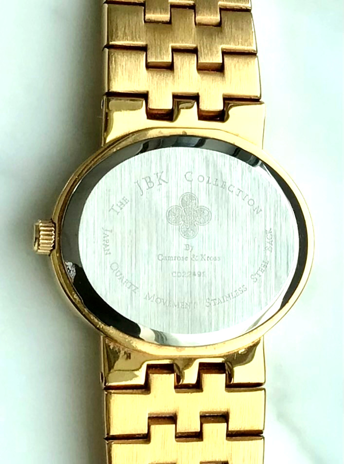 Camrose & Kross Jacqueline Jackie Kennedy JBK Wrist Watch working. New battery.