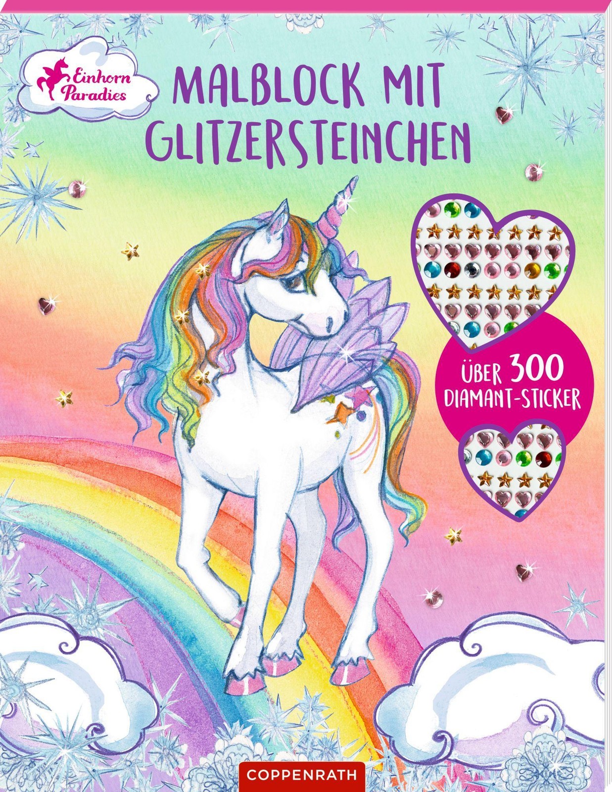 Malblock mit Glitzersteinchen Julia Gerigk