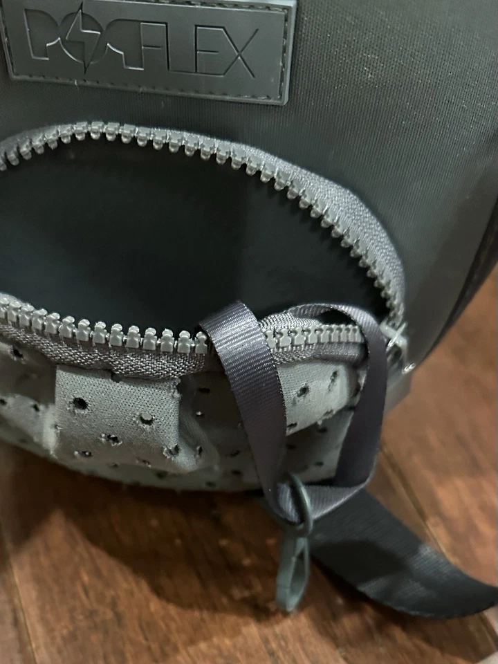 Mochila tiracolo PopFlex transportadora de garrafa de água estilingue cinza verde ajustável - Imagem 3 de 4