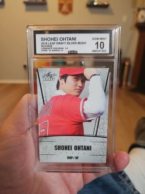 2018 Leaf Draft Silver SHOHEI OTANI Rookie #DS01 Graded Gem Mint 10  RC 