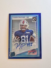 2025 Optic Rated Rookie Auto Kaden Prather #291 Blue Prizm /149 (RC) Bills