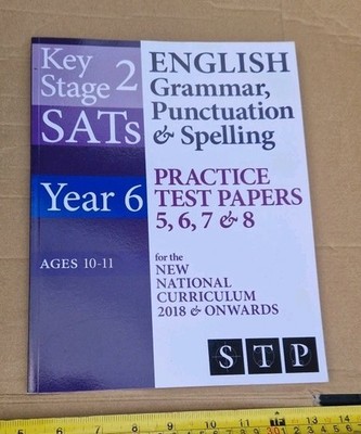 KS2 SAT Year 6 English Grammar Punctuation Spelling Practice Test Papers 5-8 STP
