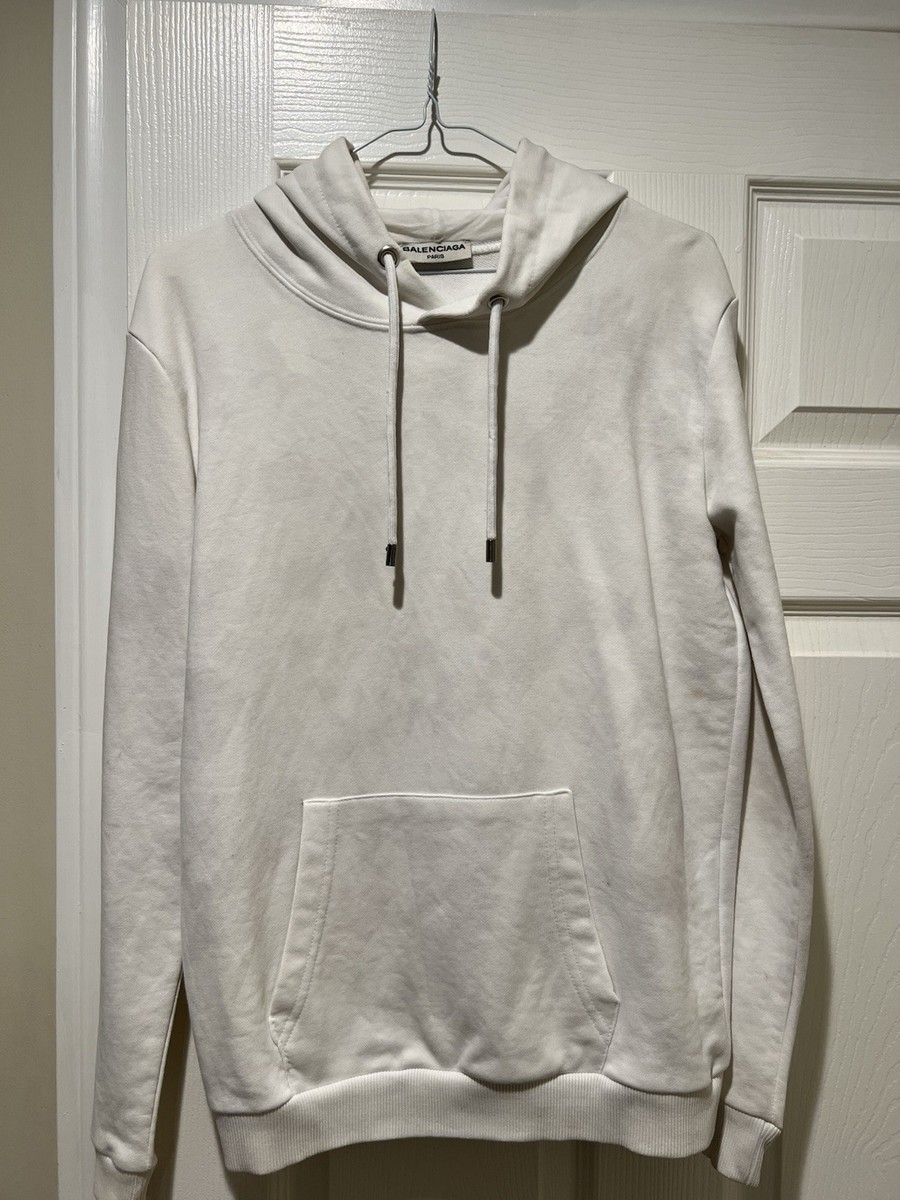 BALENCIAGA グラフィティパーカー ホワイト Balenciaga Designer 2017 Fall Winter Archetype Big Logo Script