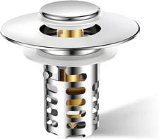 Bathroom Sink Drain Strainer,Universal Fit 99 Bathroom Sink Stopper, Anti-Clog
