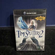 TimeSplitters 2 (Nintendo GameCube, 2002) CIB w/Manual Tested And Working