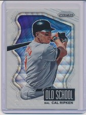 Cal Ripken Jr. 2022 Panini Prizm Old School Prizms White Wave Holo Orioles HOFer