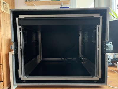 Casetec - Shock Mount Double Door Rack 19'' 8HE grau