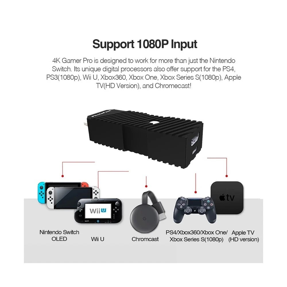 PhotoFast 4K Gamer Pro Video Game Console HDMI 4K upscaler 1080p