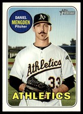 2018 Topps Heritage Daniel Mengden Oakland Athletics #525