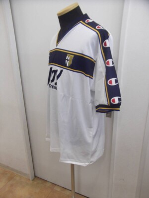 New Parma Calcio 2001 L Away Champion Maglia Football Shirt Jersey