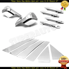 Escape Chrome Door Pillar+Mirror+Handle Cover Trim Set Kit