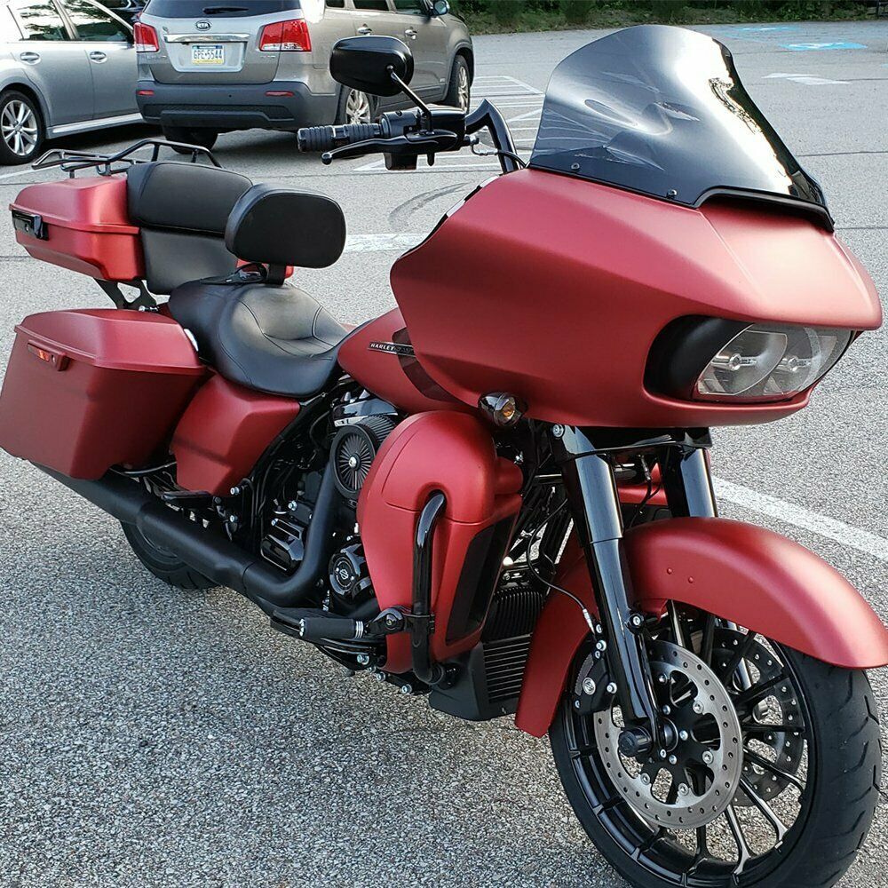 Wicked Red Denim Lower Vented Fairings Kit For 14+ Harley Wicked Red Denim Lower Vented Fairings Kit For 14+ Harley