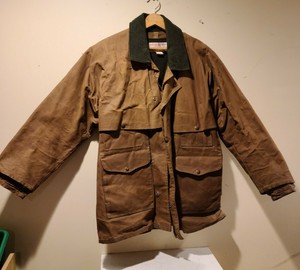 FILSON Tan TIN CLOTH PACKER COAT Style 21 Size 44 with wool Liner | eBay